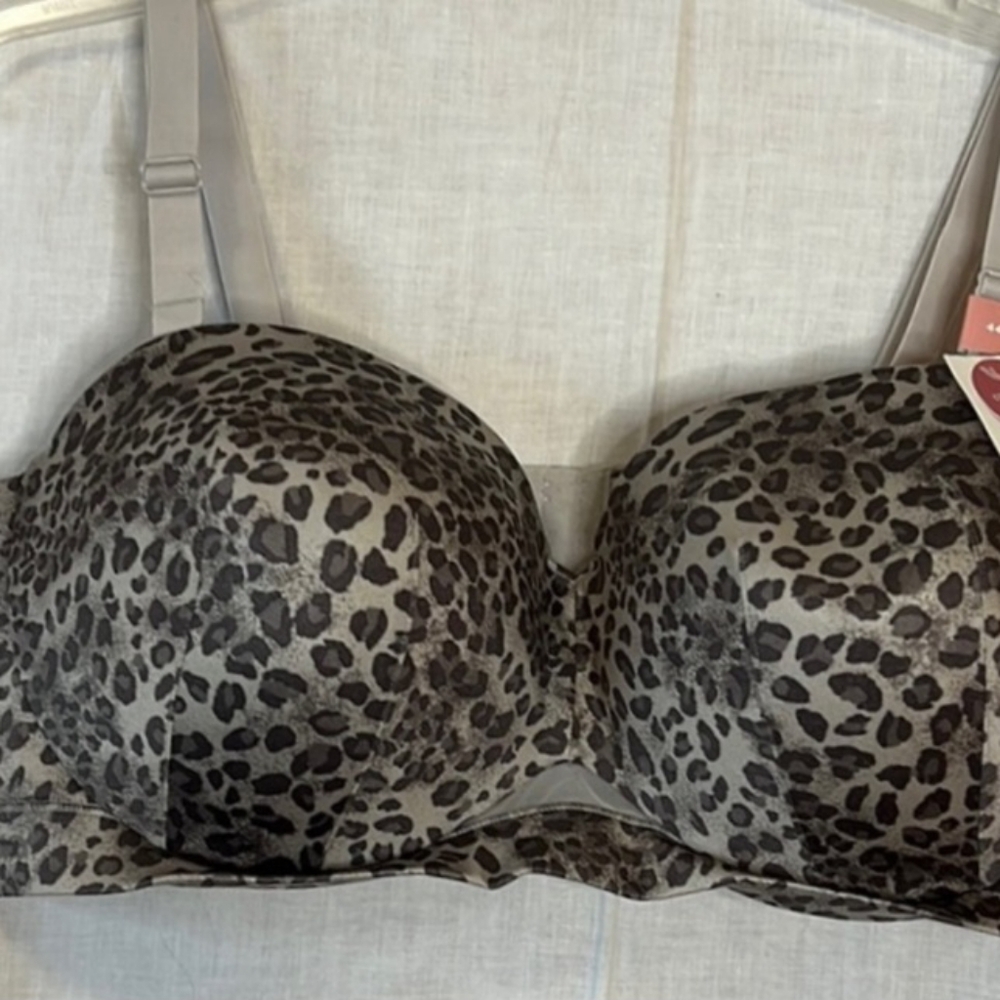 Cacique Gray & Black Bra